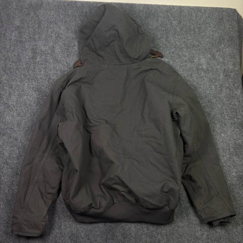 Carhartt J130-M Active Jacket Mens 2XL Gravel Grey Loose Fit Hooded Work Coat
